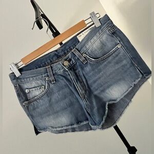Rag & Bone Jean Cutoff Denim Shorts | 24 | Distressed, Raw Hem | Summer FUN